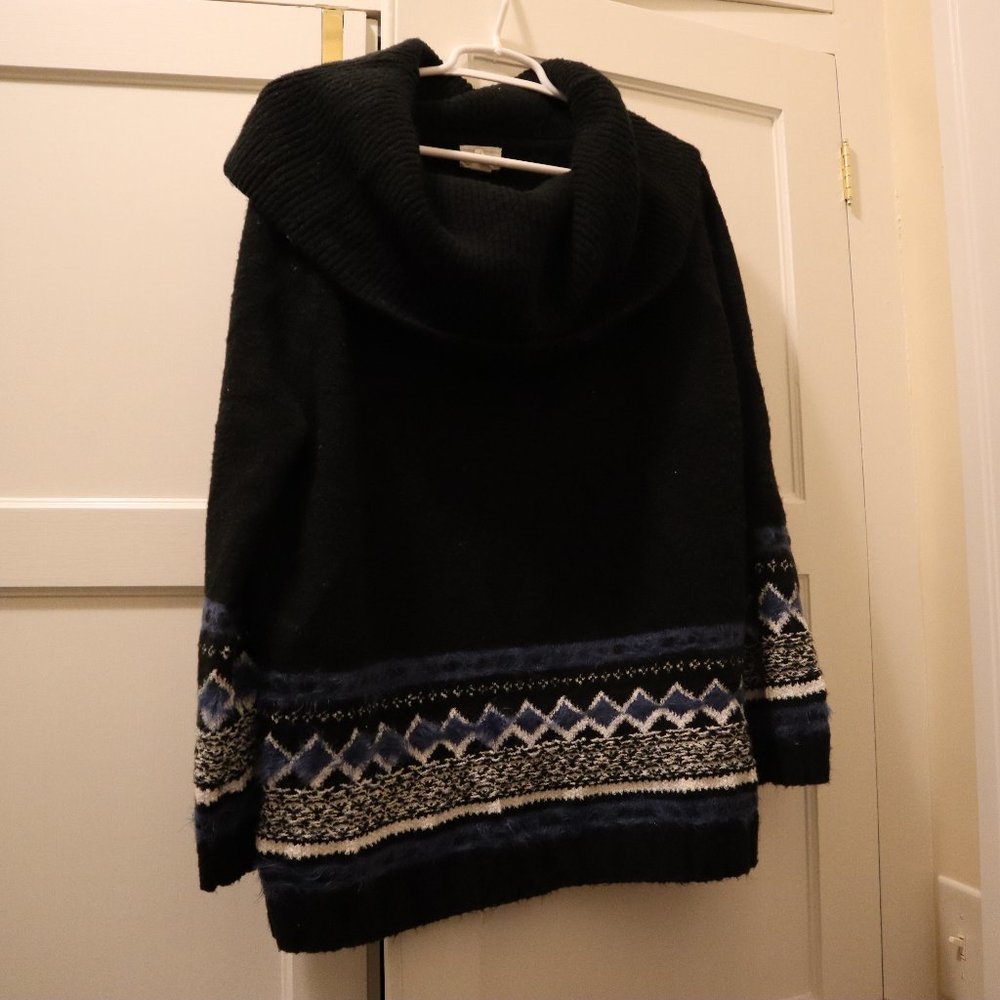 2X Caslon Cowl-Neck Sweater